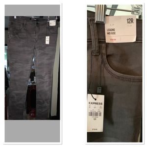 Express gray camo legging